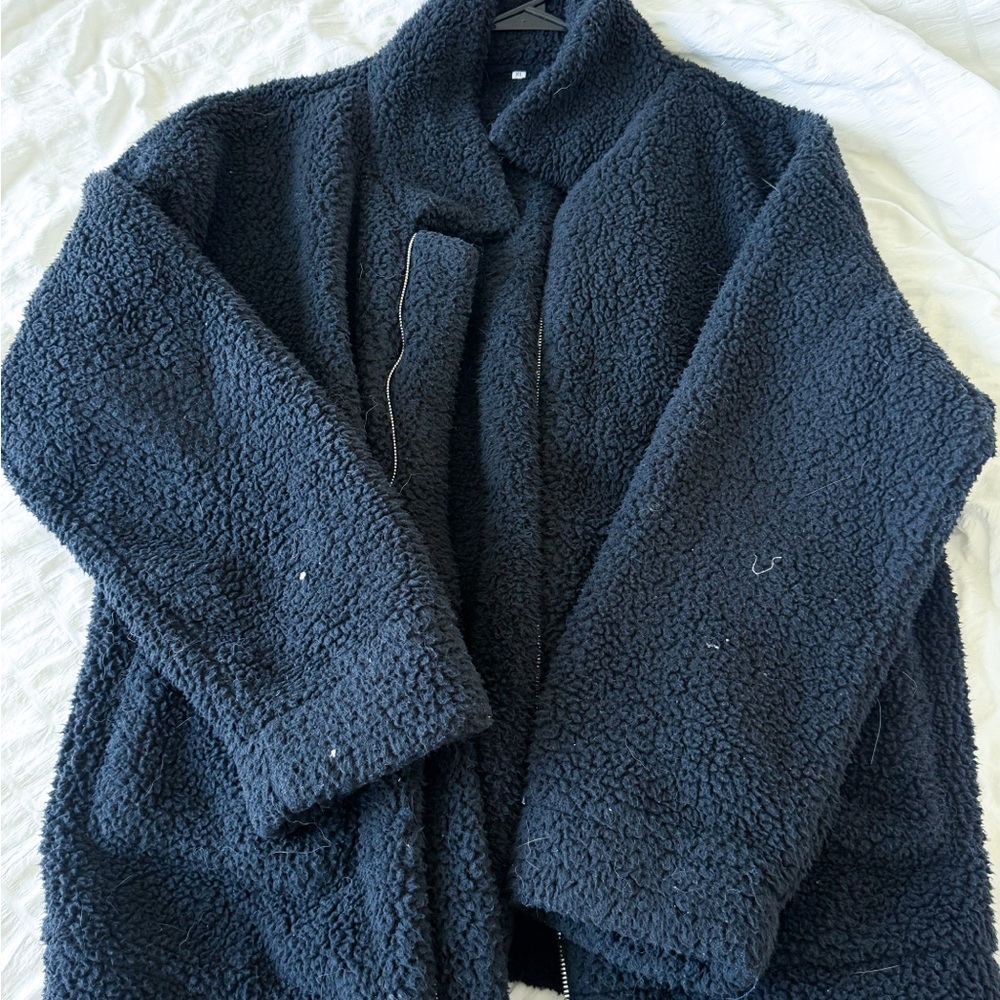 Teddy Bear Jacket Black